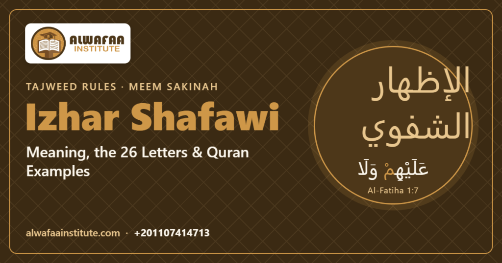 Izhar Shafawi Tajweed rule