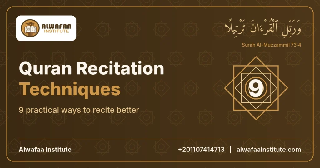 Quran Recitation Techniques