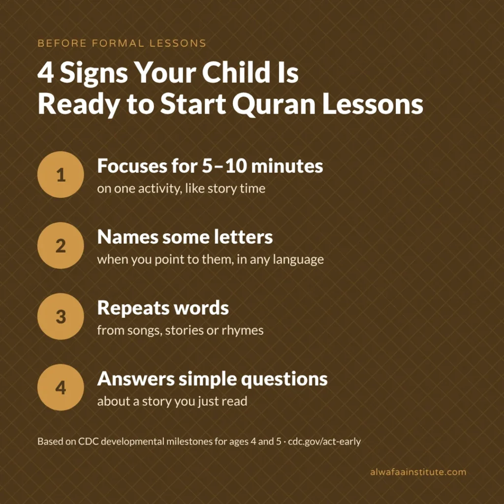 what age to start teaching quran