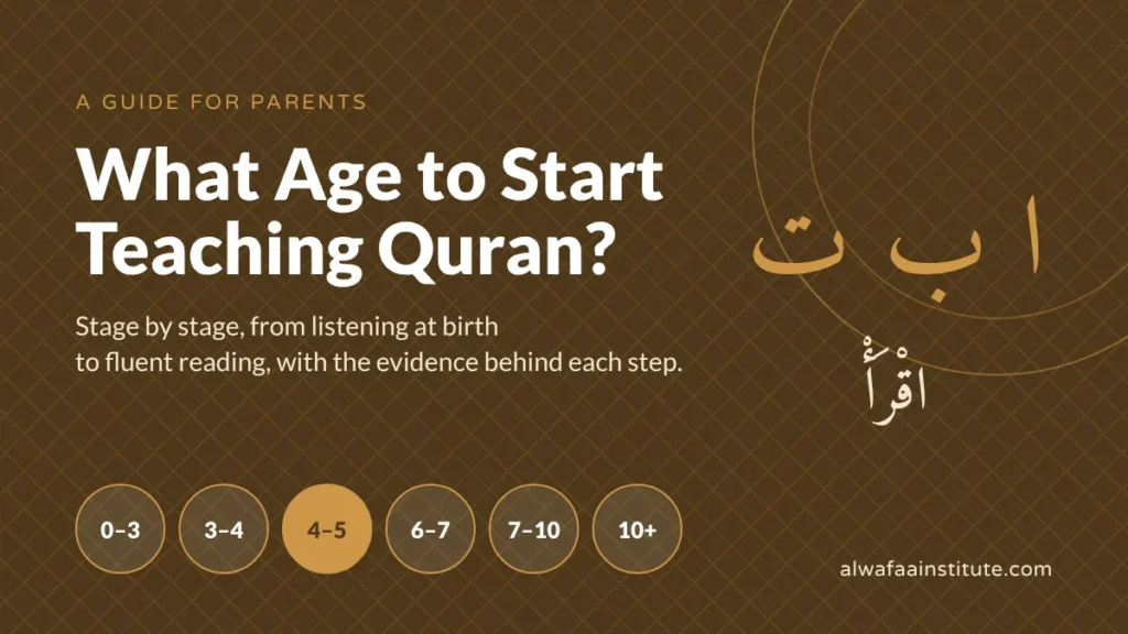 what age to start teaching quran